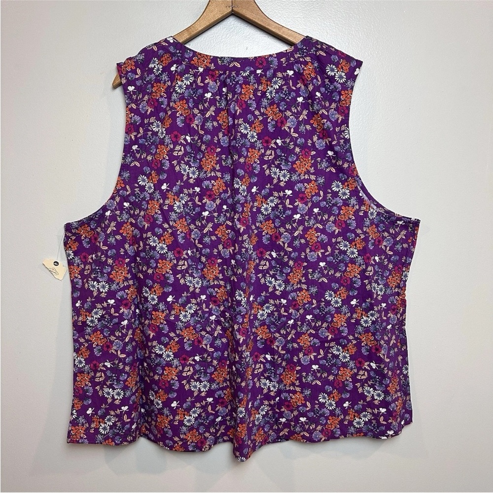 NWT Lot Of (3) St John’s Bay Tops Sleeveless Flutter Sleeve Summer Plus Size 3X - Picture 5 of 12